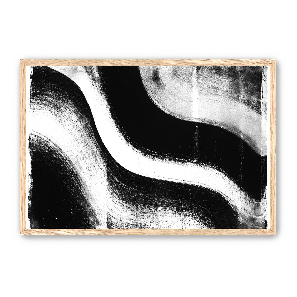 White cut through black