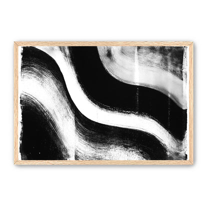 White cut through black