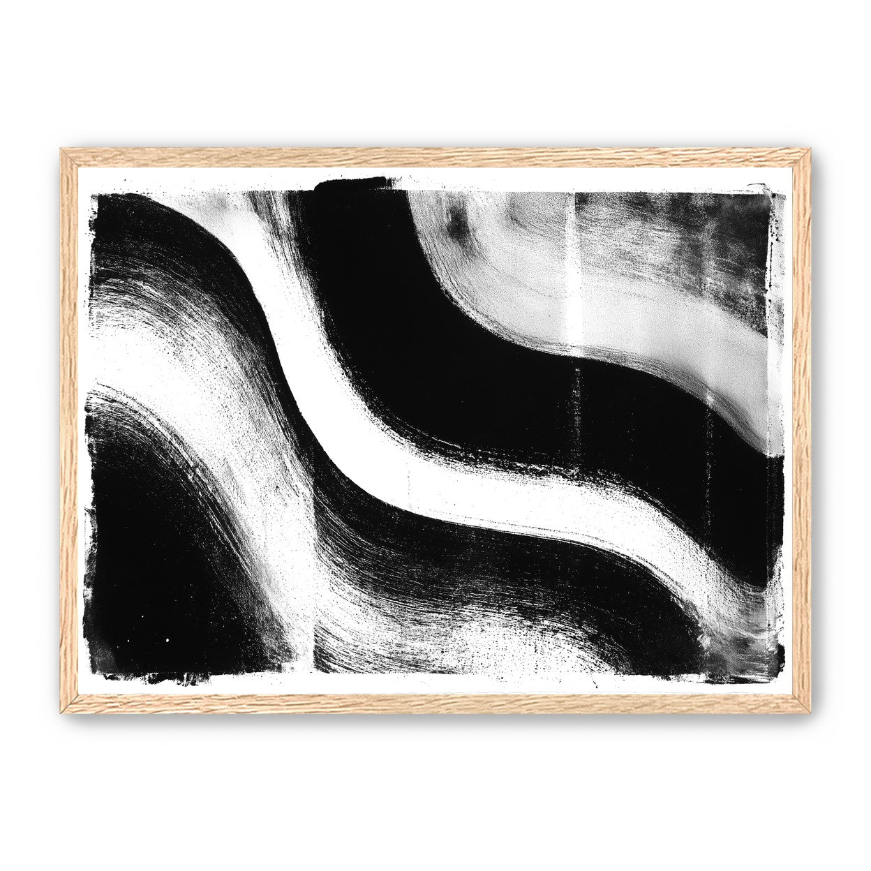 White cut through black