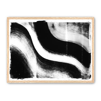 White cut through black