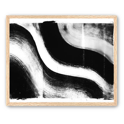 White cut through black