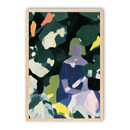 Figure in garden shadows