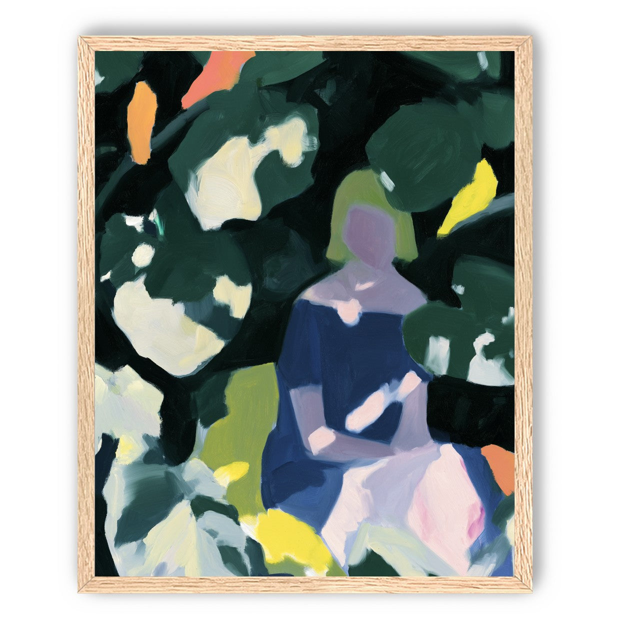 Figure in garden shadows