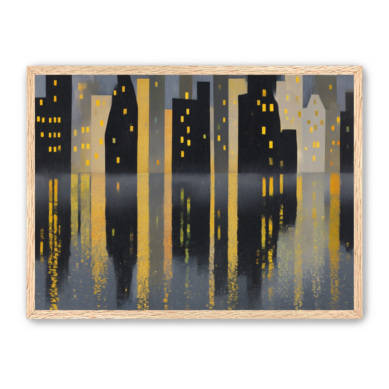 Windows above their reflections