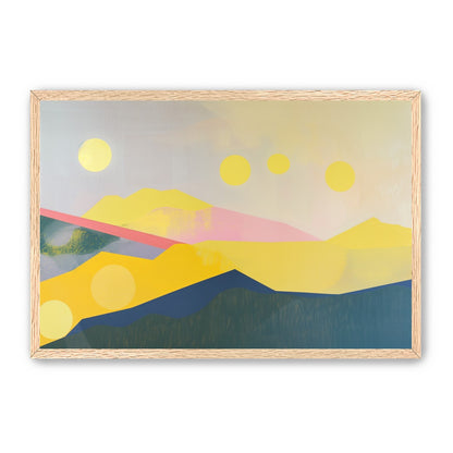 Many suns above the hills