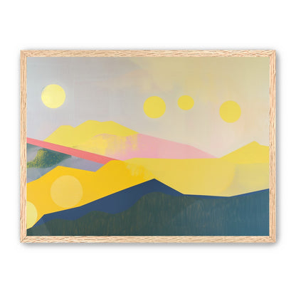 Many suns above the hills
