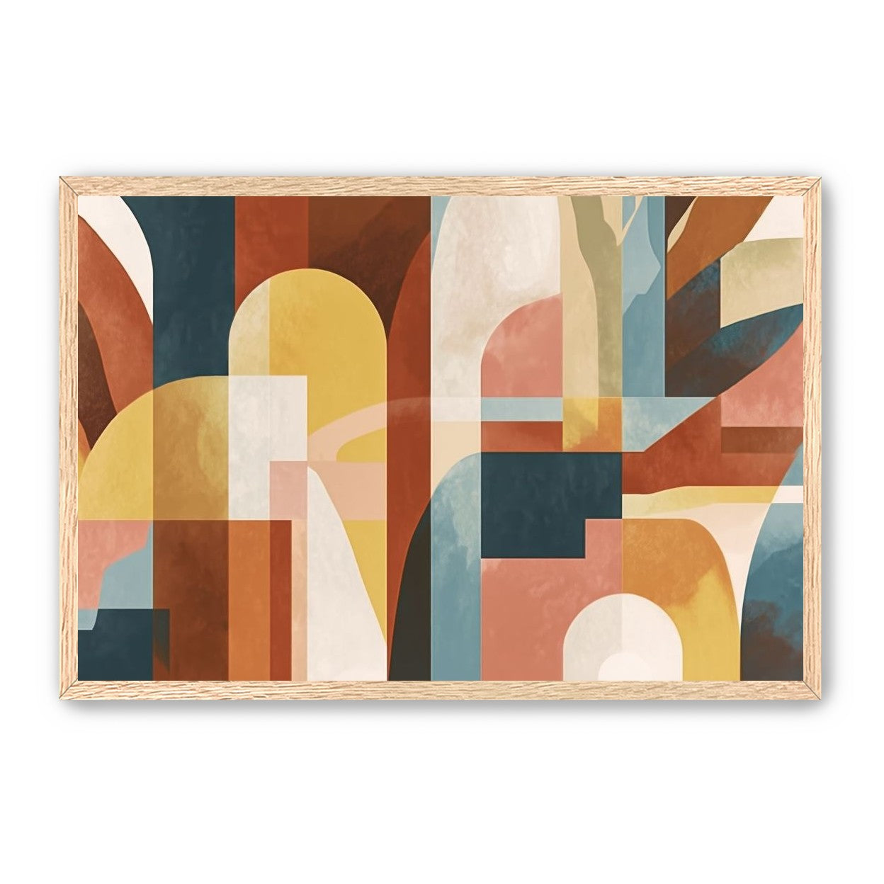 Ochre and Teal Held Apart