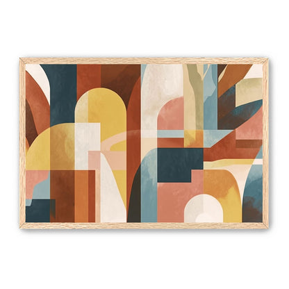 Ochre and Teal Held Apart