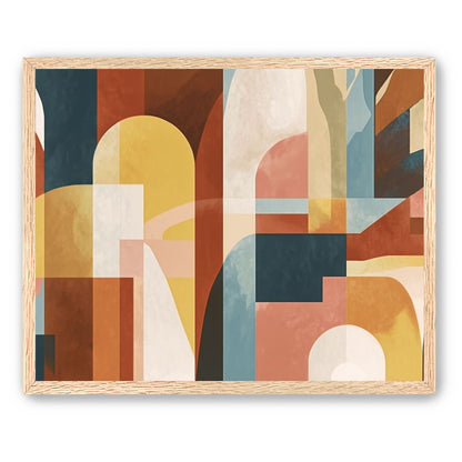 Ochre and Teal Held Apart