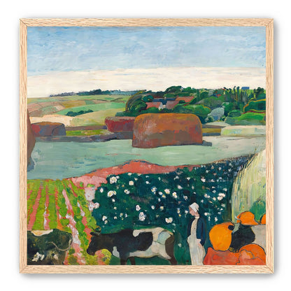 Haystacks in Brittany by Gauguin