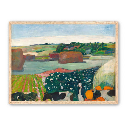 Haystacks in Brittany by Gauguin