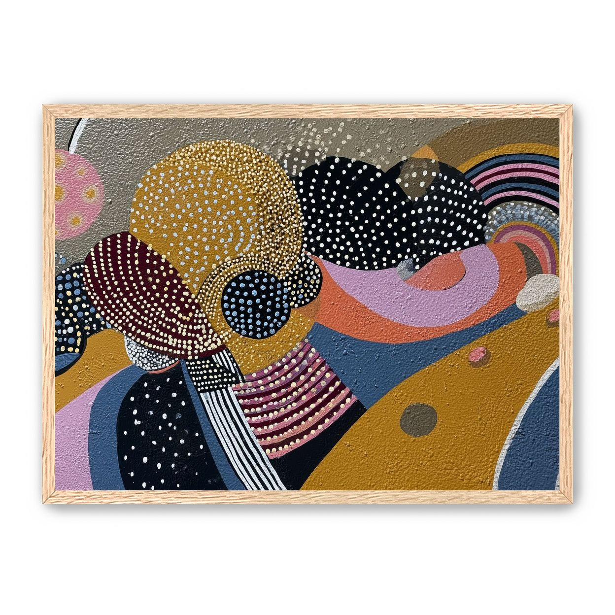 Overlapping Dotted Shapes