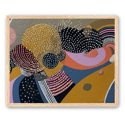 Overlapping Dotted Shapes