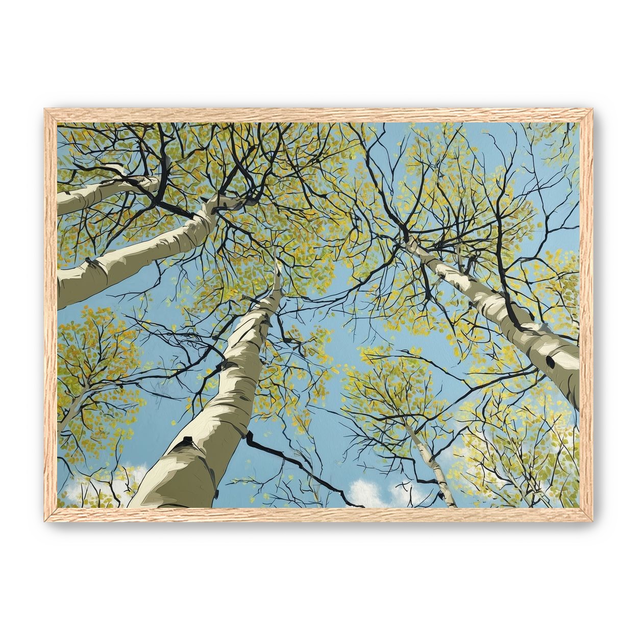 Yellow Leaves Against the Sky