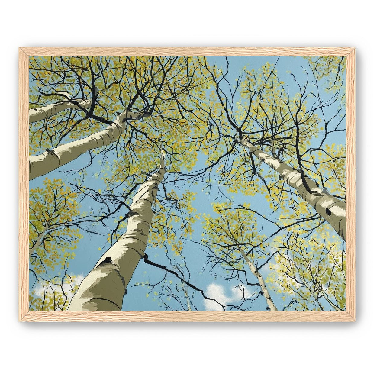 Yellow Leaves Against the Sky