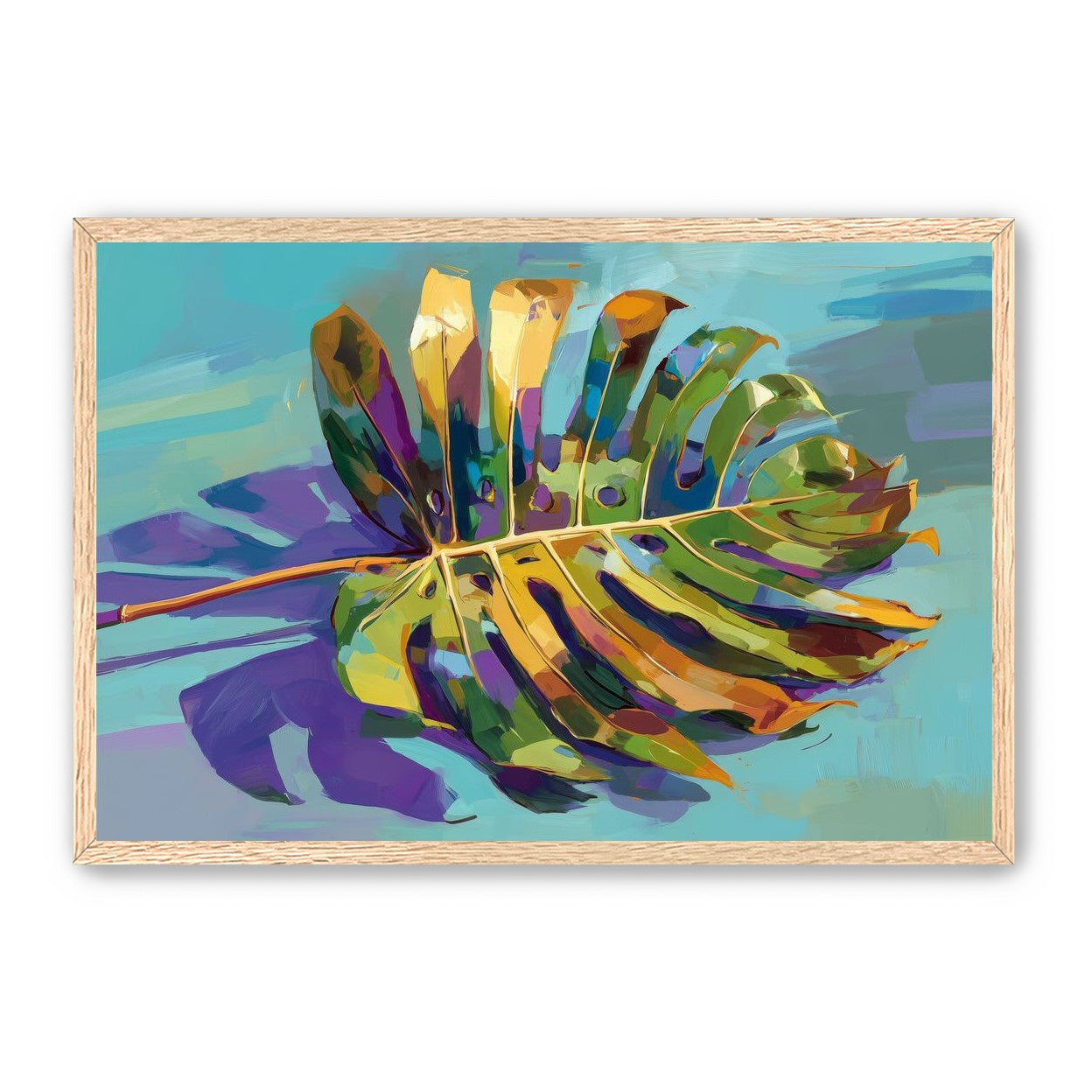 A Leaf Held in Color