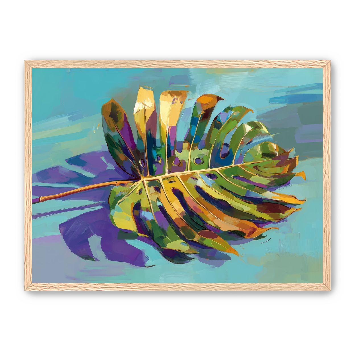 A Leaf Held in Color