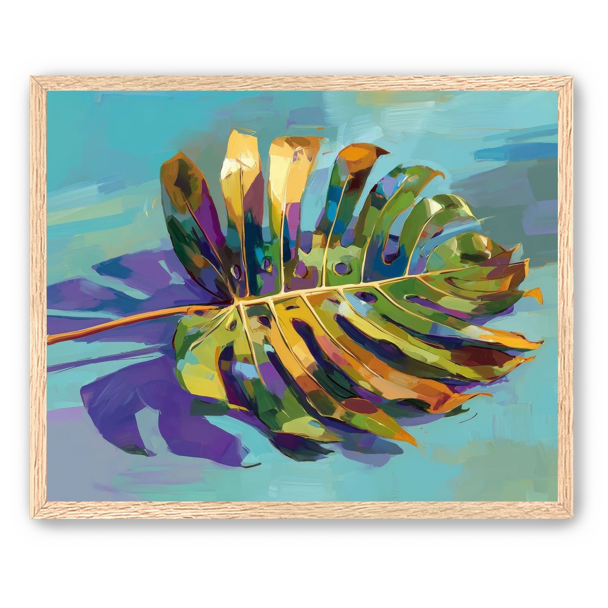 A Leaf Held in Color
