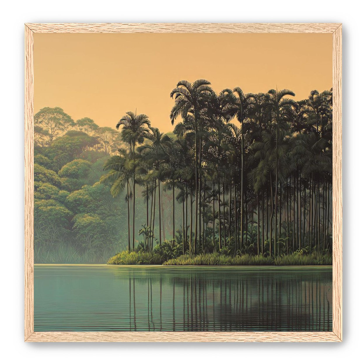Tall Palms at Water