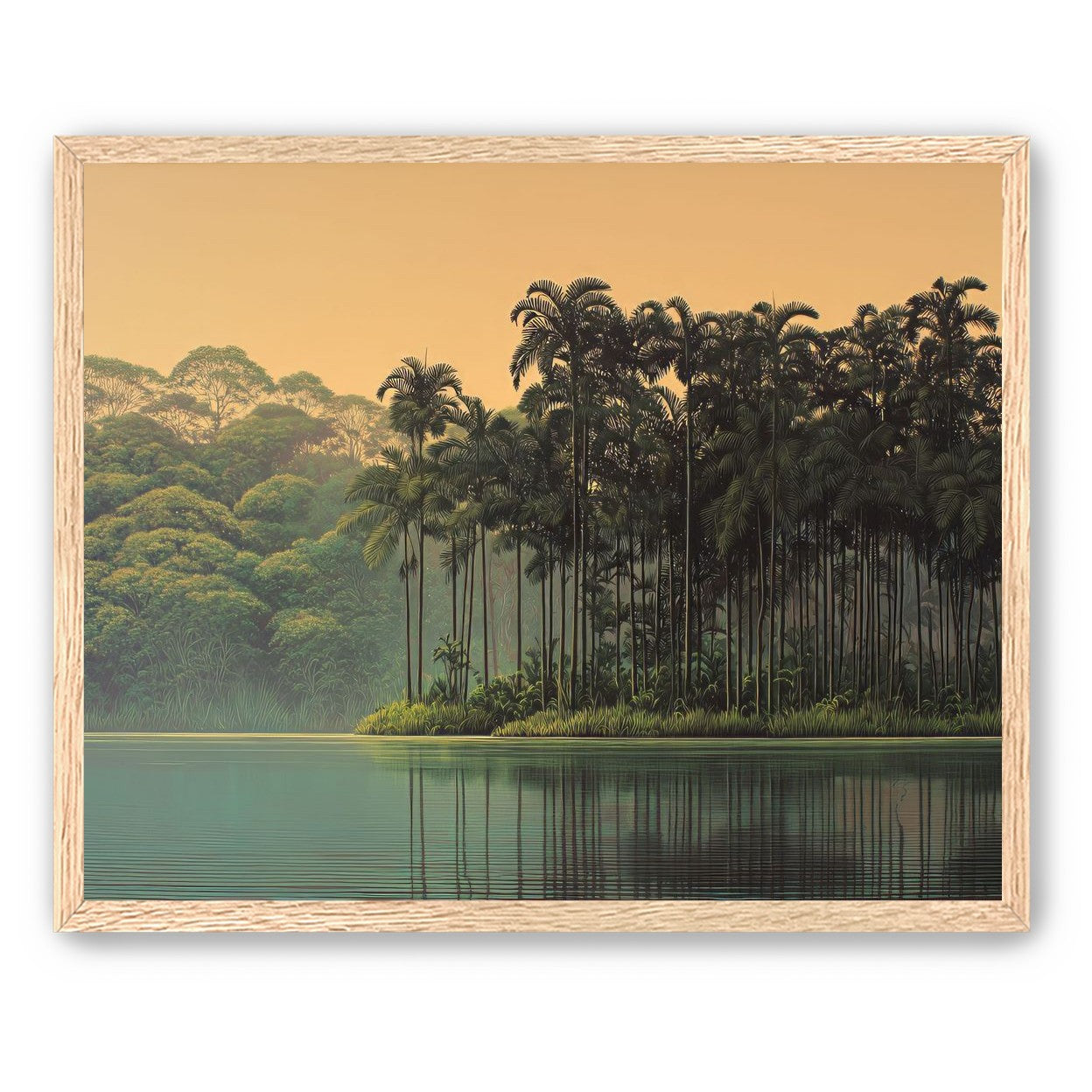 Tall Palms at Water
