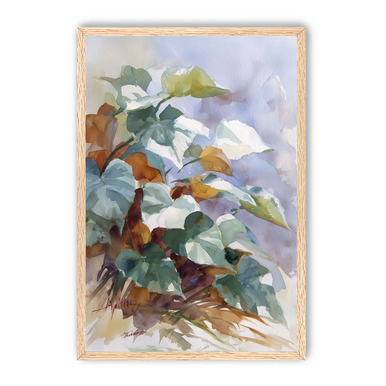 Garden Leaves After Rain