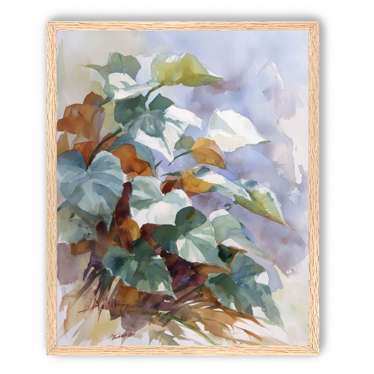 Garden Leaves After Rain