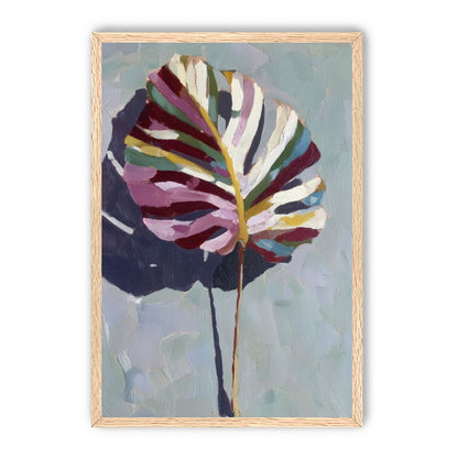 Leaf with Multicolored Veins
