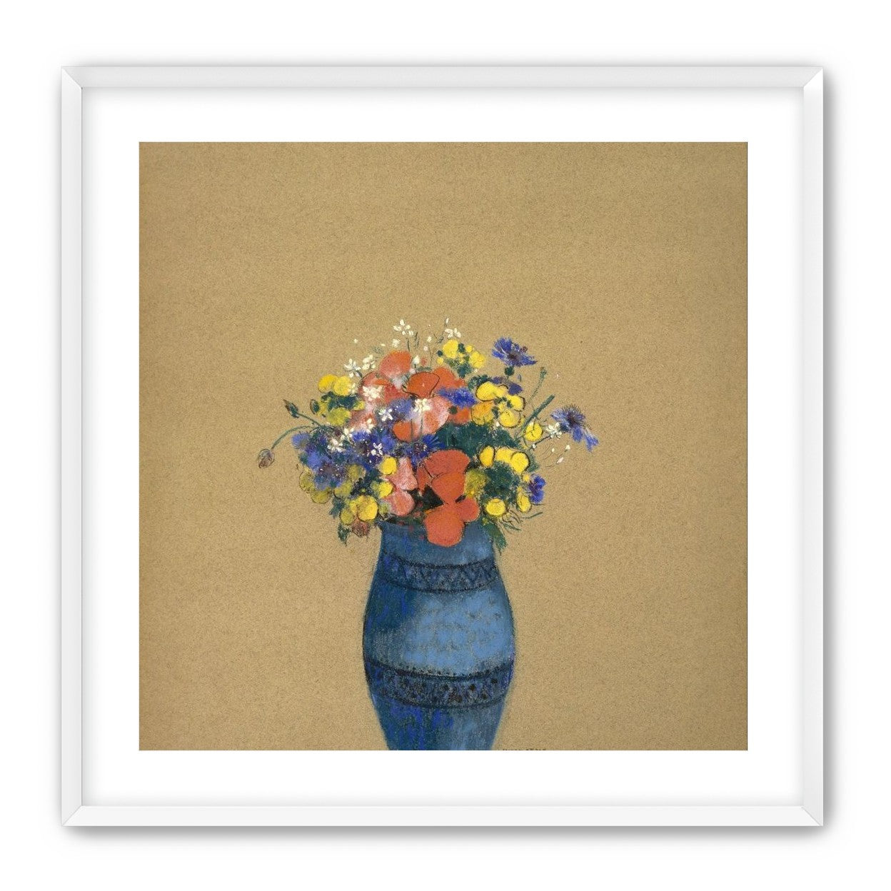A quiet vase of wildflowers