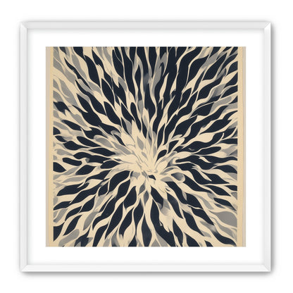 Dark forms around a white center