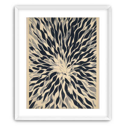 Dark forms around a white center