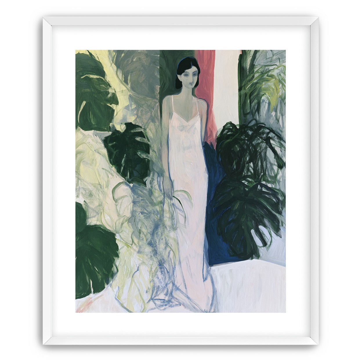 A woman among the leaves