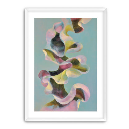 Folded ribbons in suspension