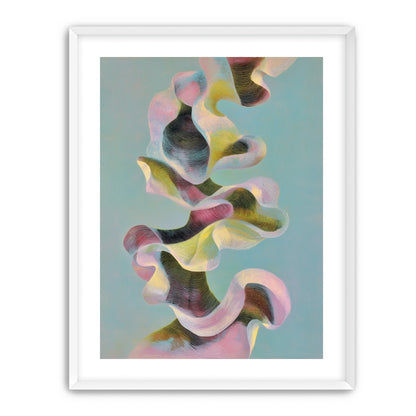 Folded ribbons in suspension
