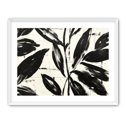 Leaves in black sweep
