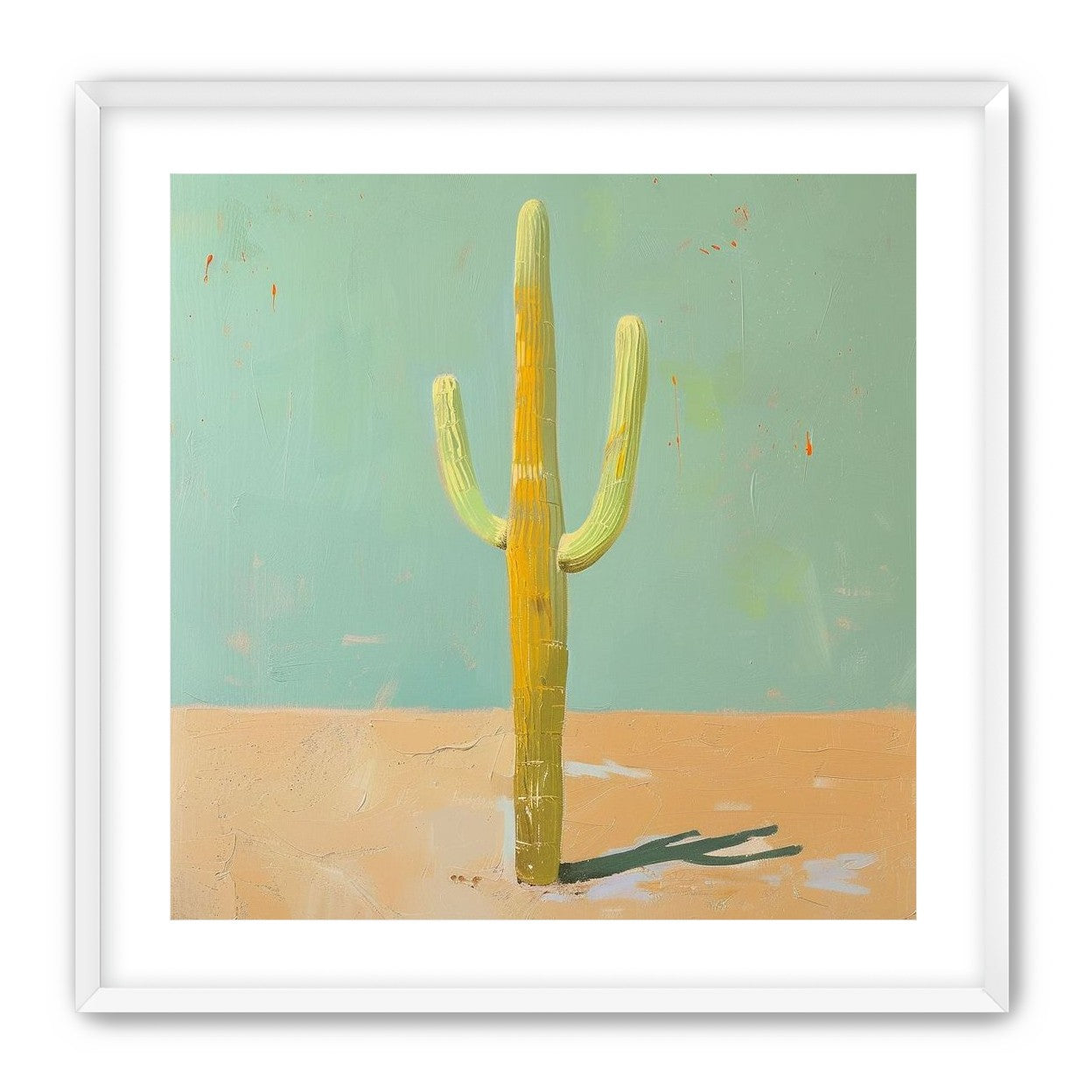 Saguaro beneath a pale sky
