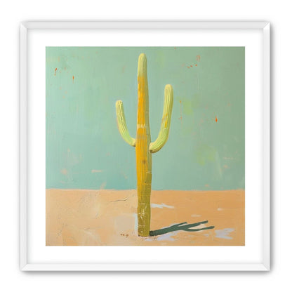 Saguaro beneath a pale sky