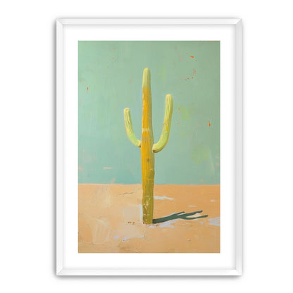 Saguaro beneath a pale sky
