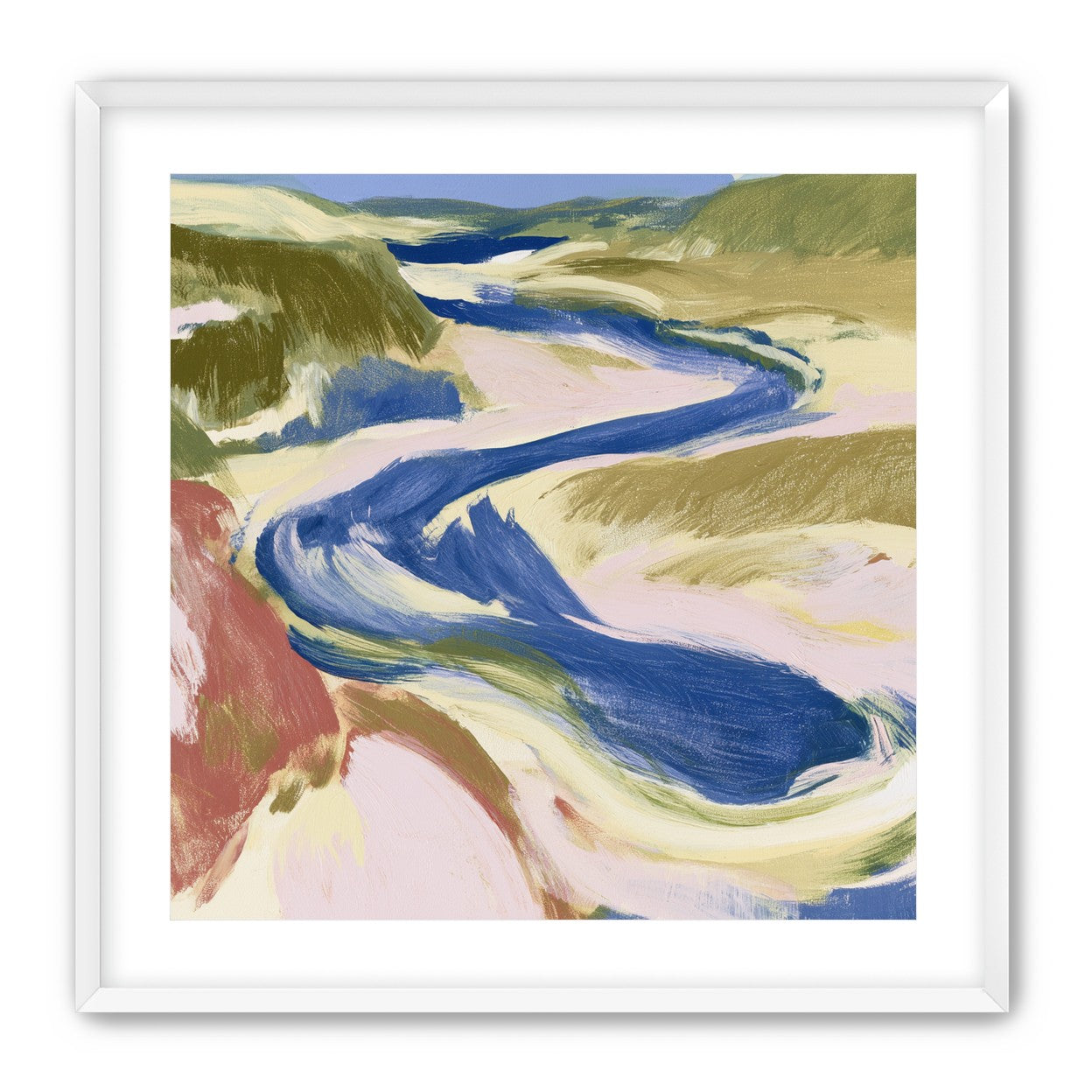 Blue bend through sandbars