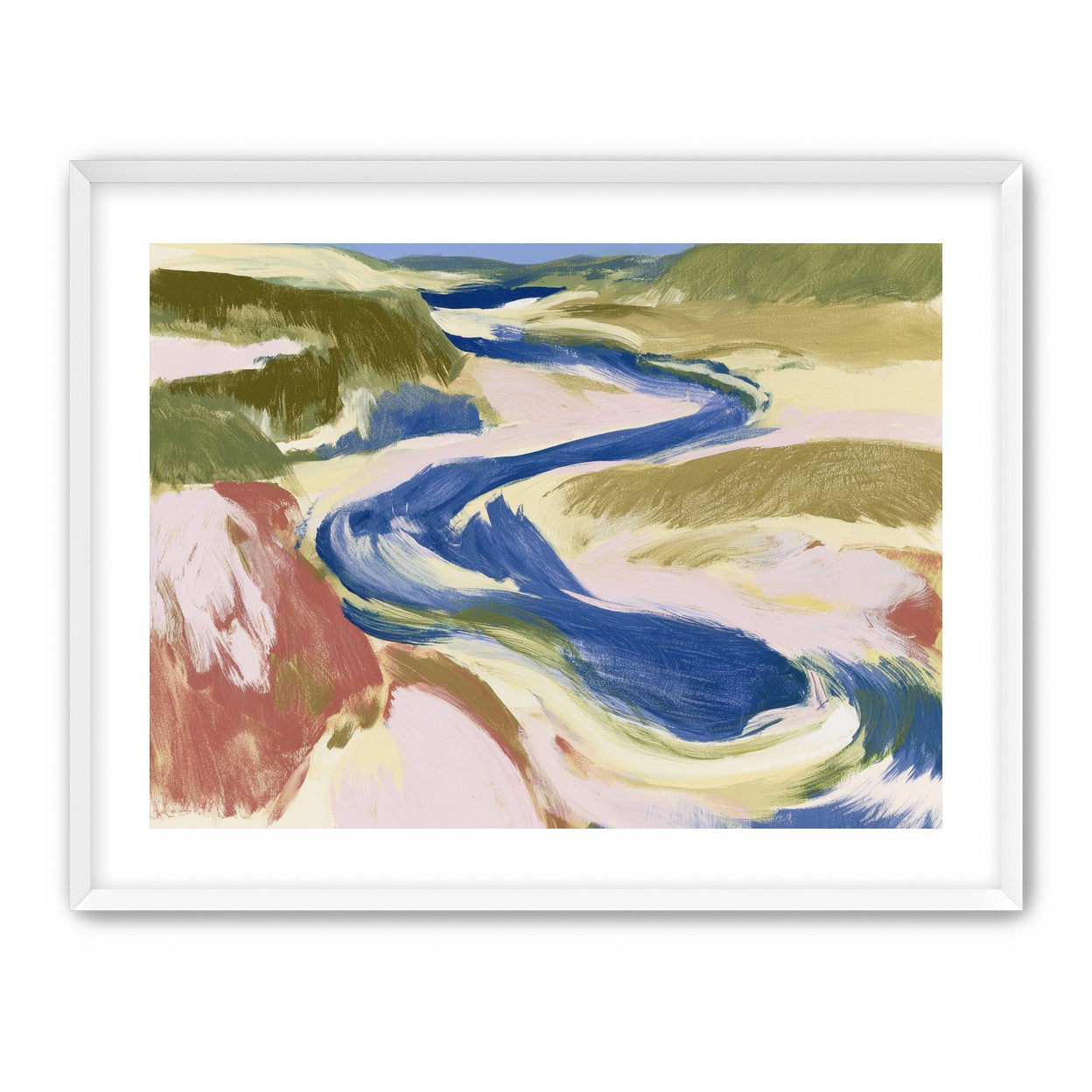 Blue bend through sandbars