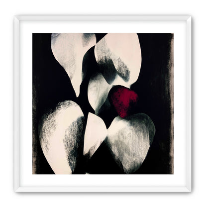 Red petal in shadowed bloom