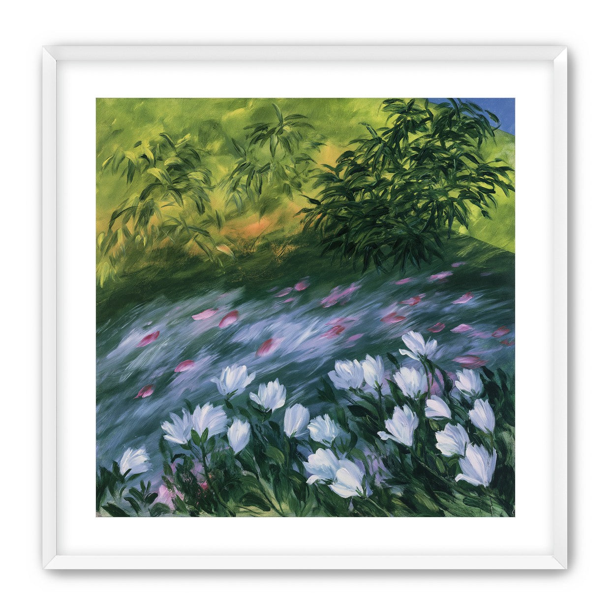 Petals on the streambank