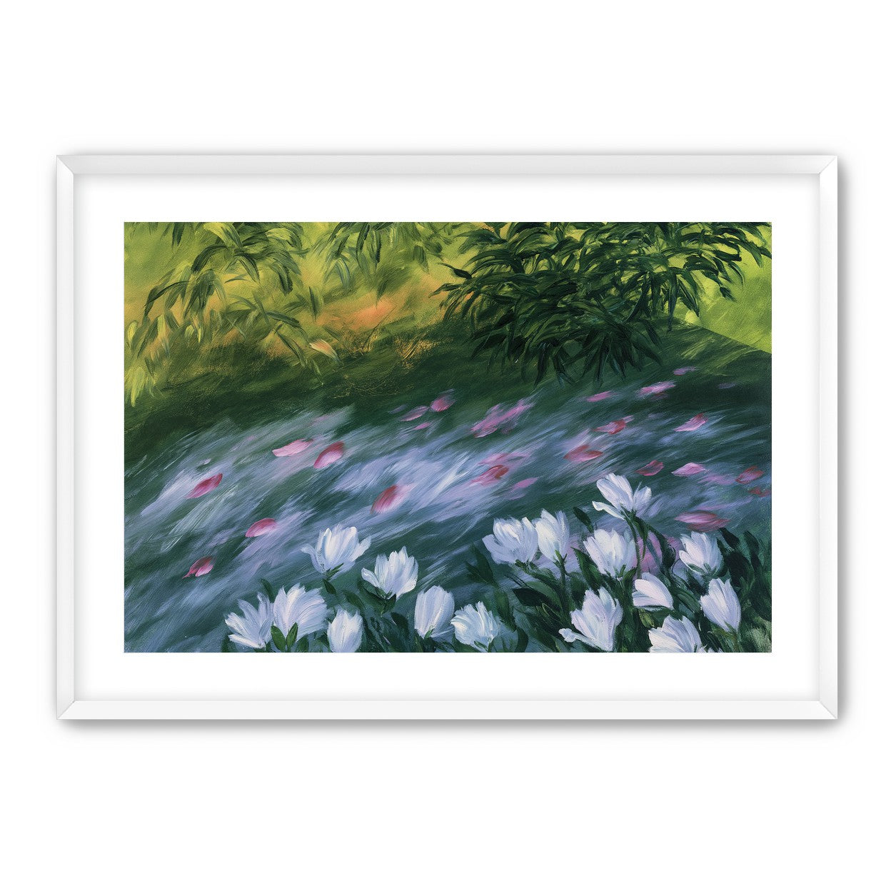 Petals on the streambank