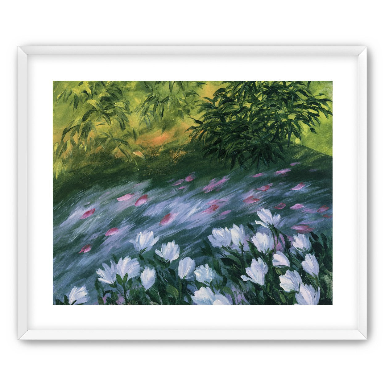 Petals on the streambank
