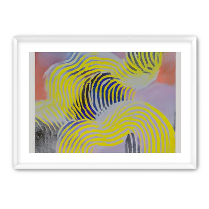 Yellow bends through violet