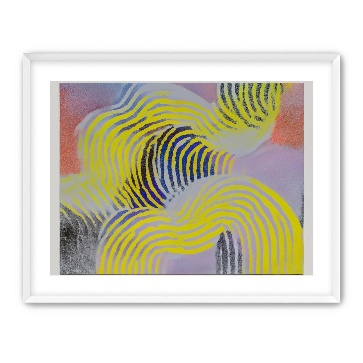 Yellow bends through violet