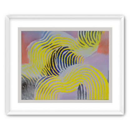 Yellow bends through violet