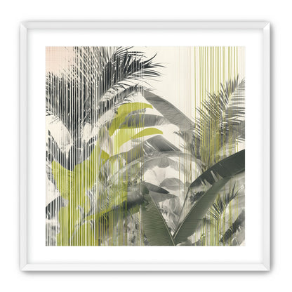 Chartreuse rain through palms