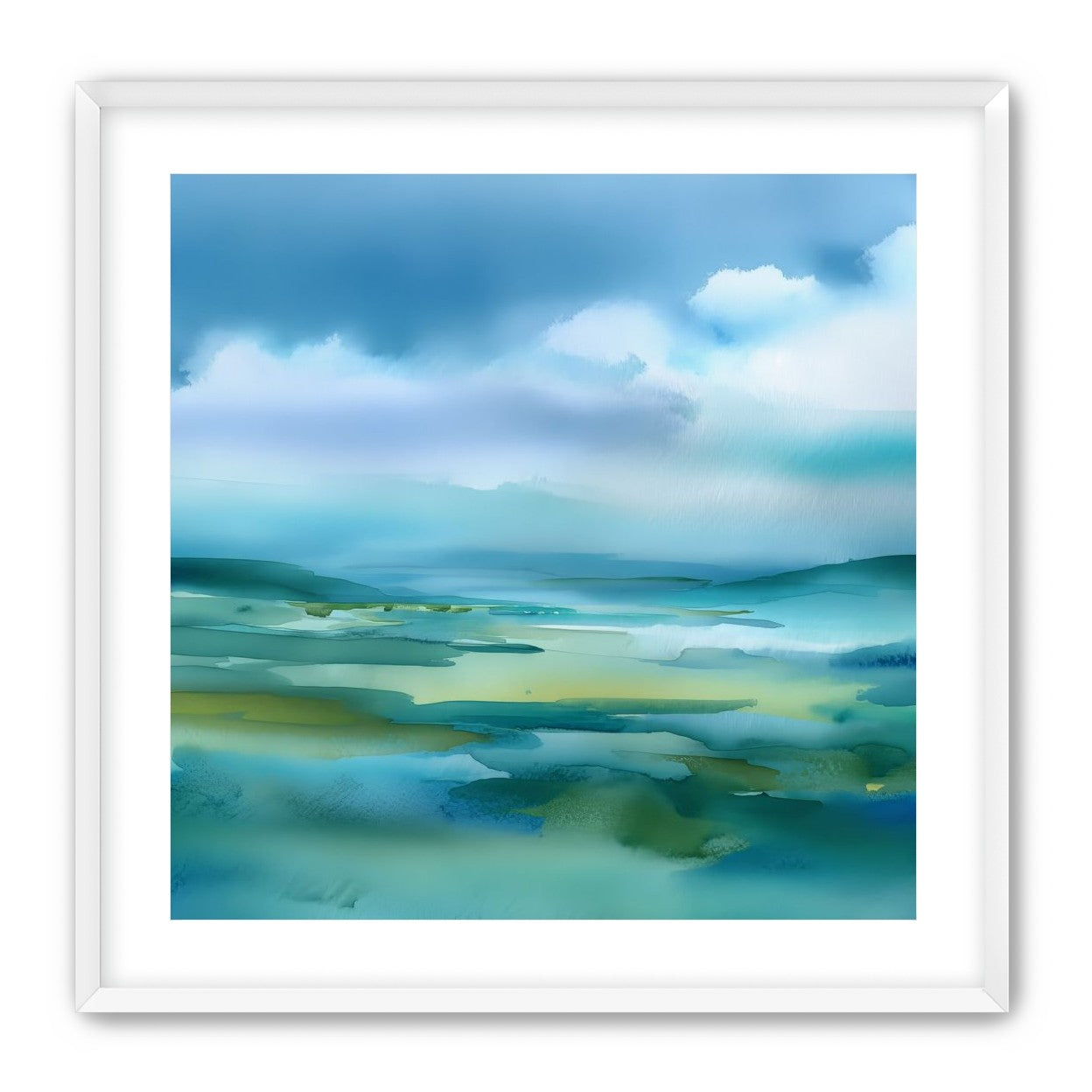 Teal Dissolving into Sky