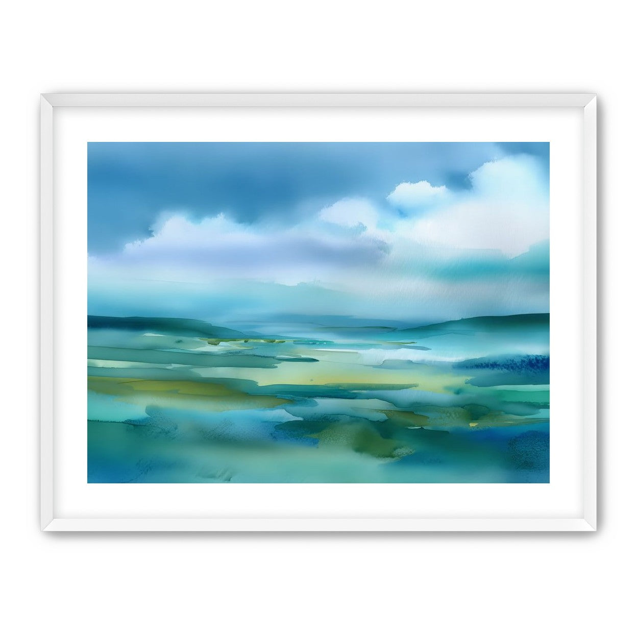 Teal Dissolving into Sky