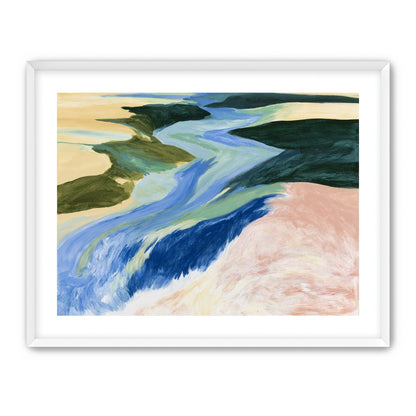 River bends through sandbars